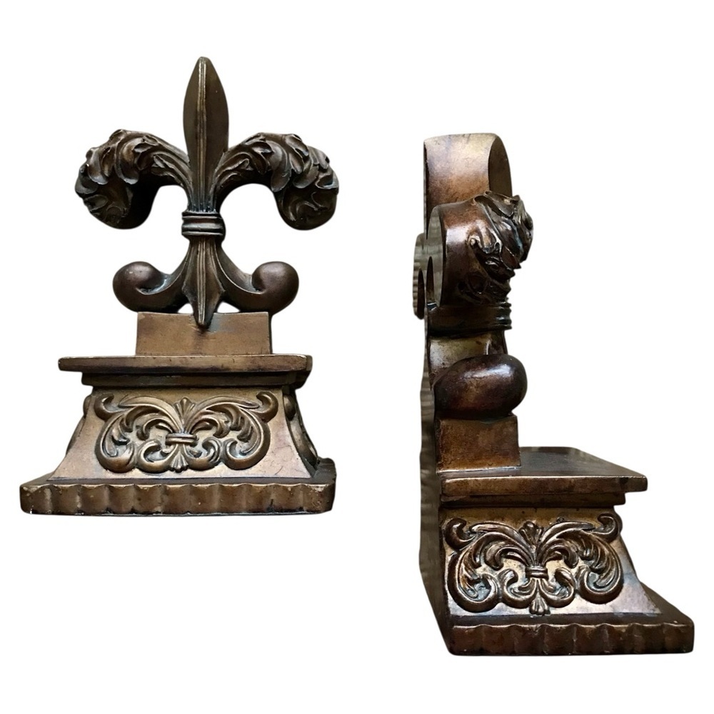Fleur de Lis bookends